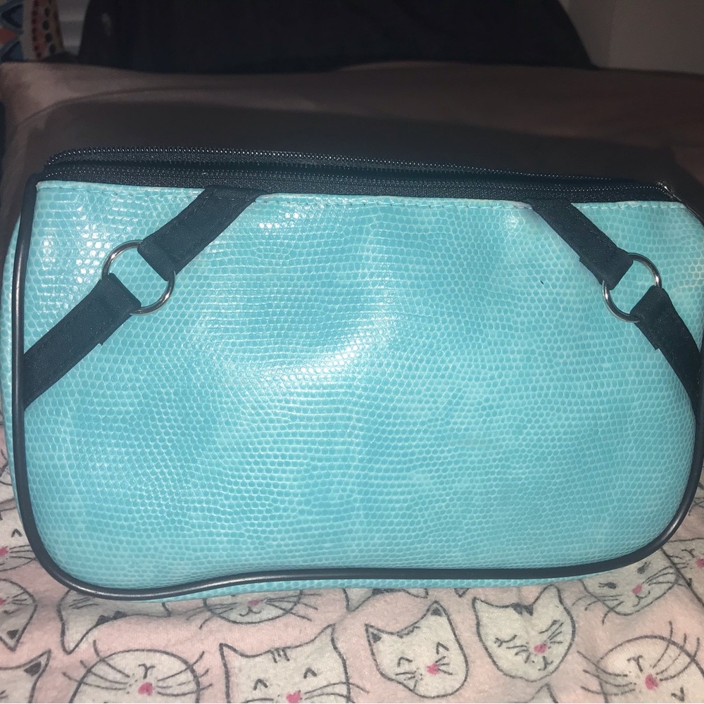 Faux Alligator Makeup Bag